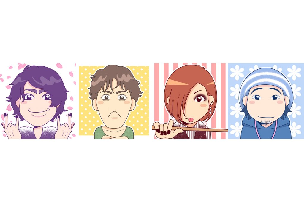 こむじむによる「似顔絵アイコン」サンプル公開!